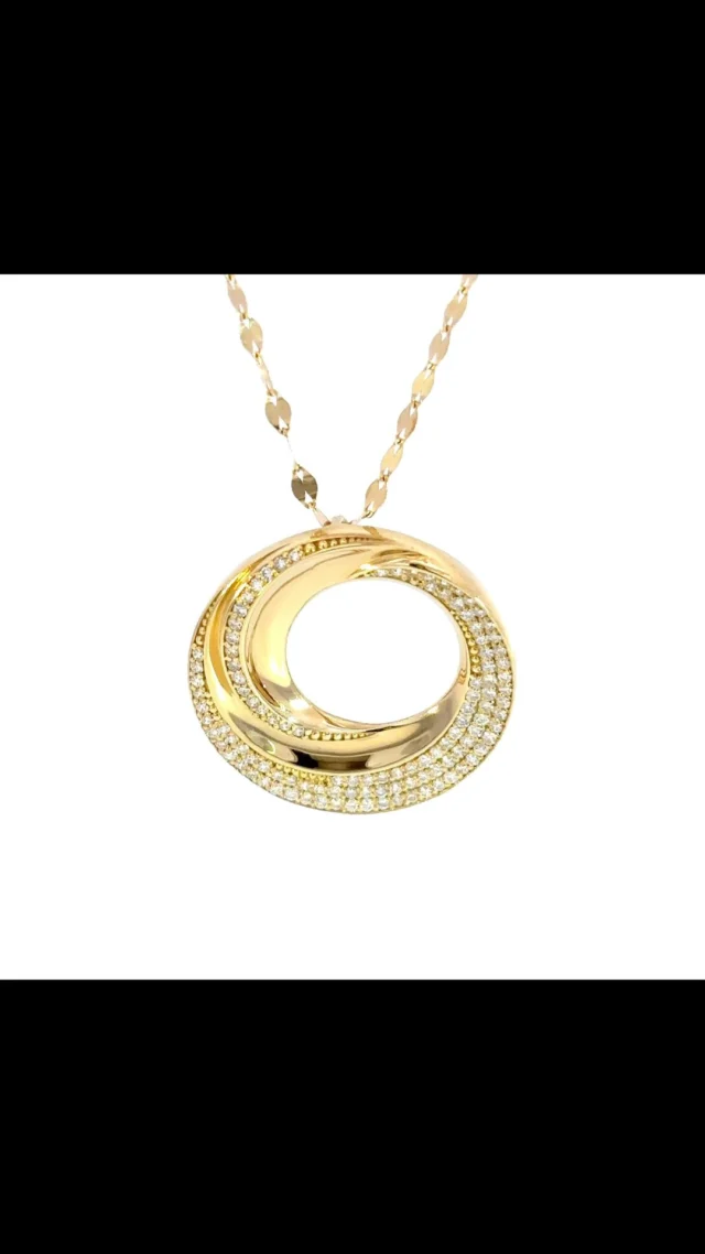 K18 ダイヤモンド ペンダント
0.55ct
 
サークルに螺旋状のダイヤモンドがアクティブでモダンな印象です。トップにボリュームがあるロングネックレスで、装いにピリッとアクセントを与えてくれます😊

《金・プラチナ製品買取》
使わなくなったネックレス、壊れたリングなど地金製品を高額査定で買い取り致します。 宝石の買取もご相談下さい。

《毛皮・宝石下取り》
使わなくなった毛皮製品、宝石をお支払いの一部にご利用いただけます。

#ダイヤモンド 
#ラグジュアリー 
#銀座 
#銀座6丁目 
#交詢ビル 
#jewery 
#diamond 
#ginza 
#ginza6 
#ginzasix
#買取 
#買取り 
#钻石